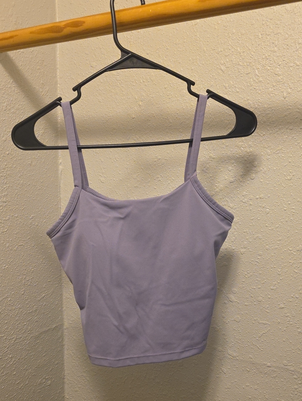 Women’s Cropped Light Purple Fitted Tank Top